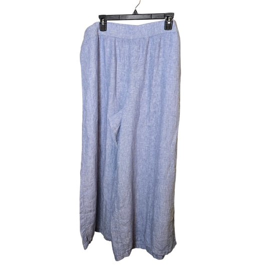Lands' End 100% Linen Wide Leg Pull-On Pants Size 2X