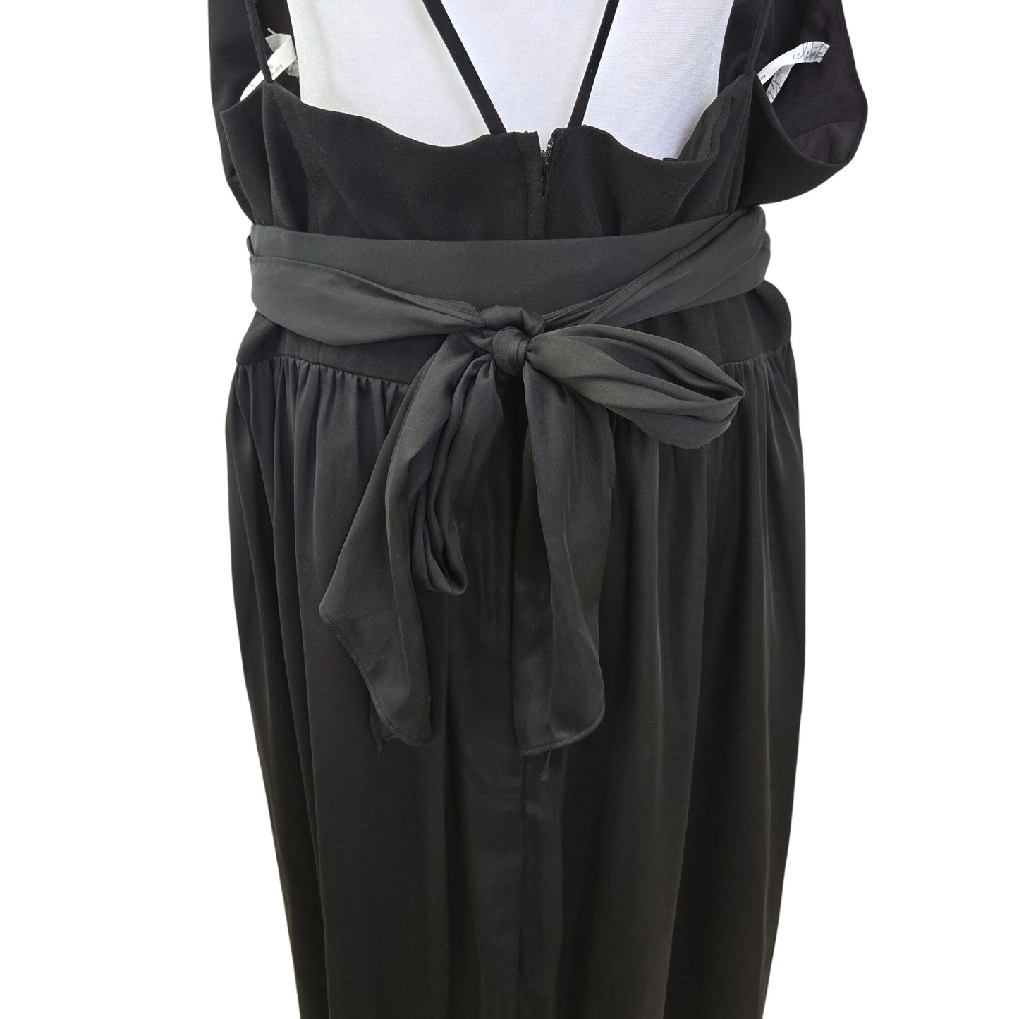 NWT DB Studio Celebrate Double Strap Mixed Media Formal Maxi Dress Size 24