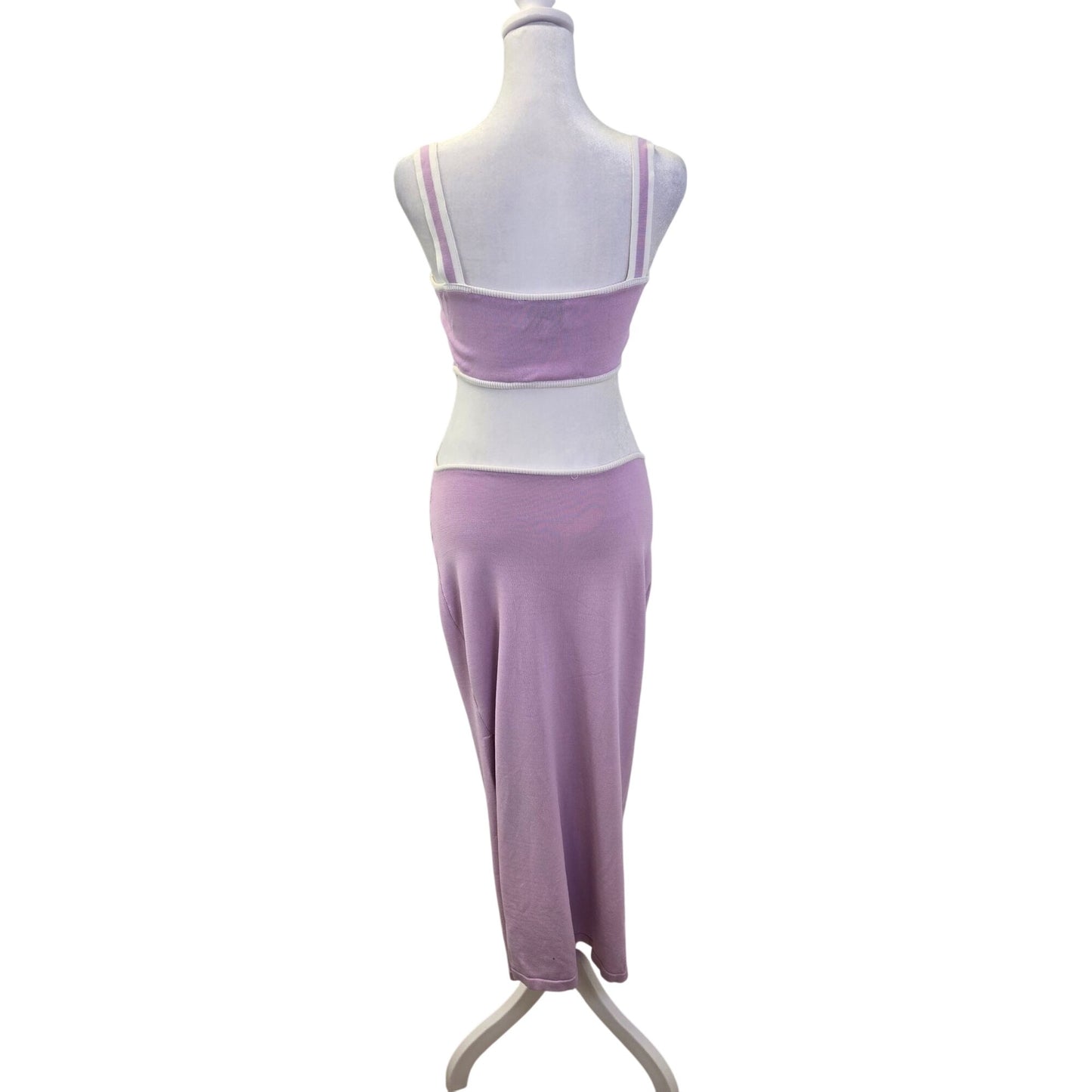 Mable Benita Knit Open Back Midi Dress Size Medium