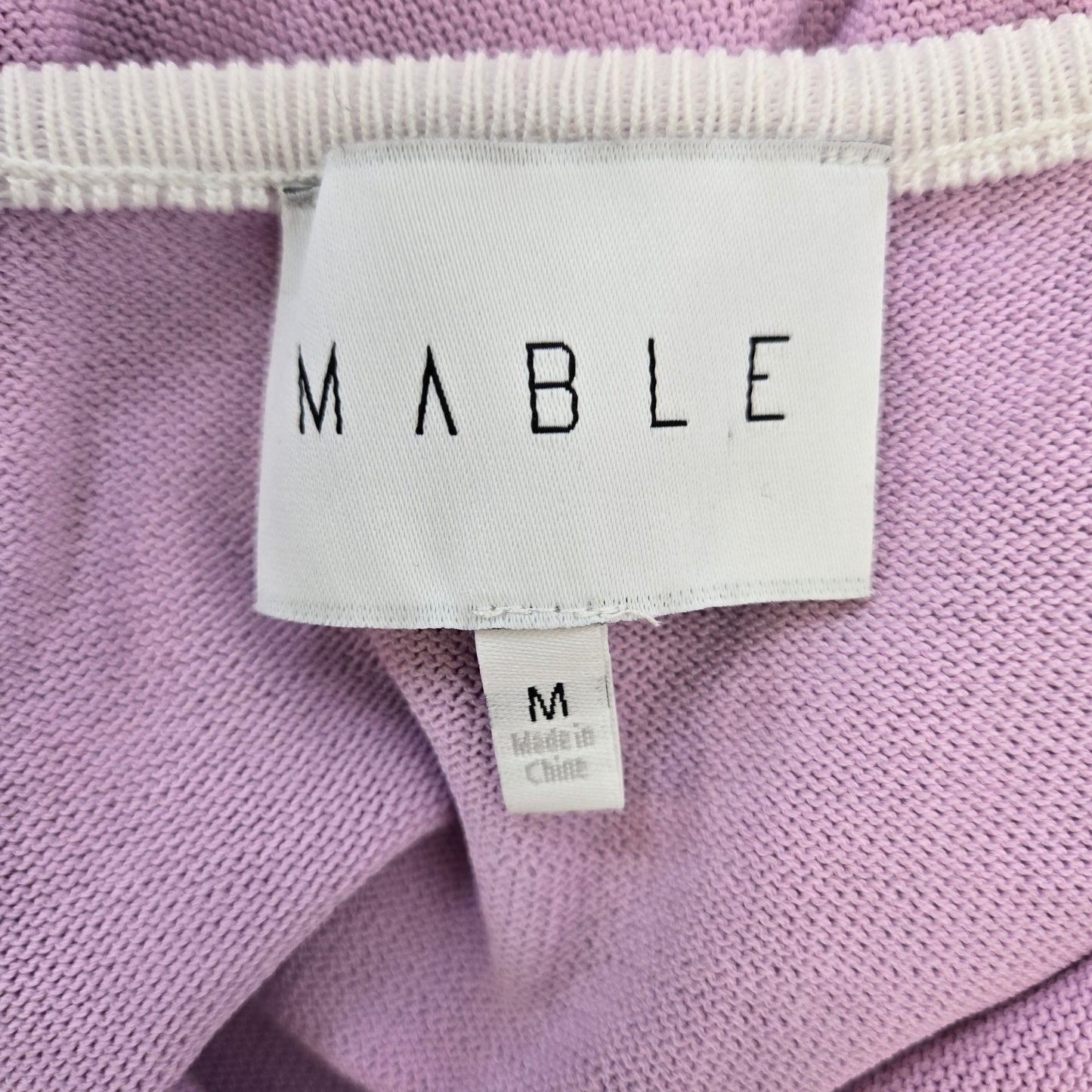 Mable Benita Knit Open Back Midi Dress Size Medium