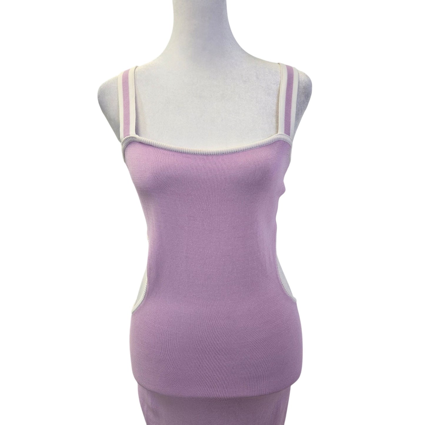 Mable Benita Knit Open Back Midi Dress Size Medium