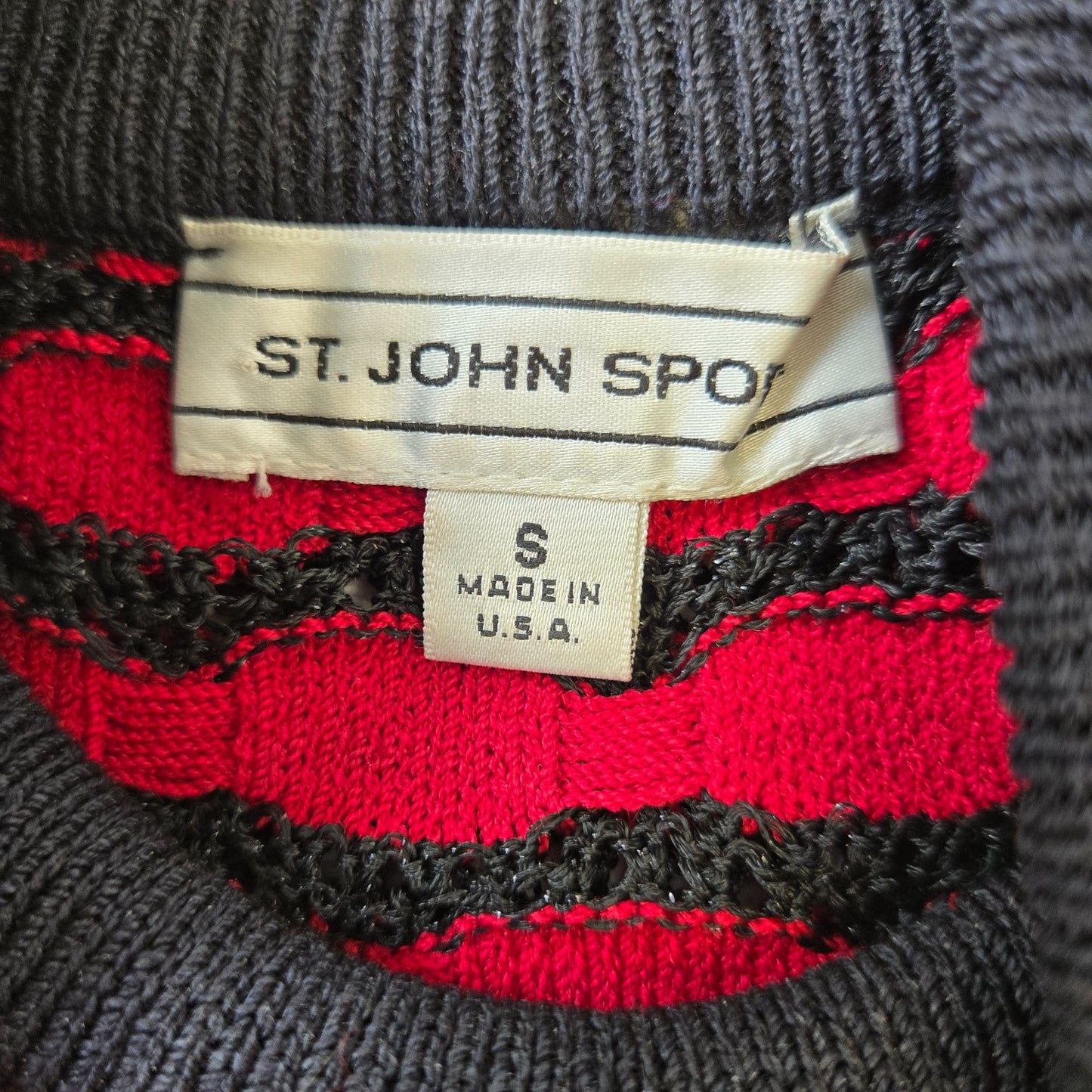 St. John Sport Two Piece Full Zip Jacket Sweater Set Size Small/6