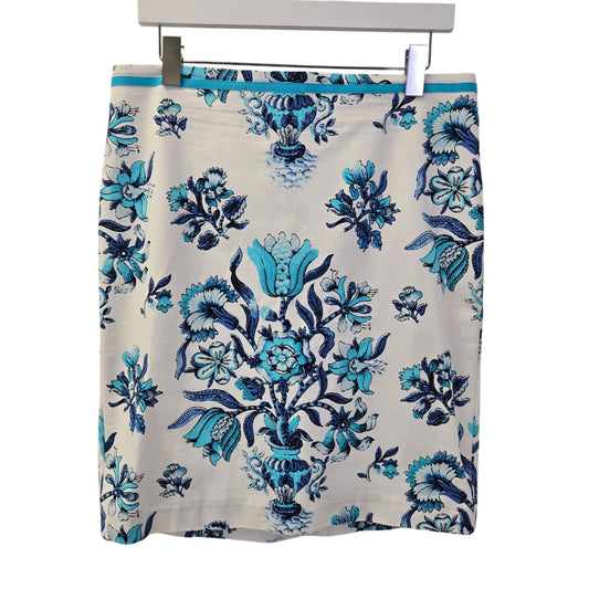 Talbots Petites Floral Pencil Skirt Size 12 Petite
