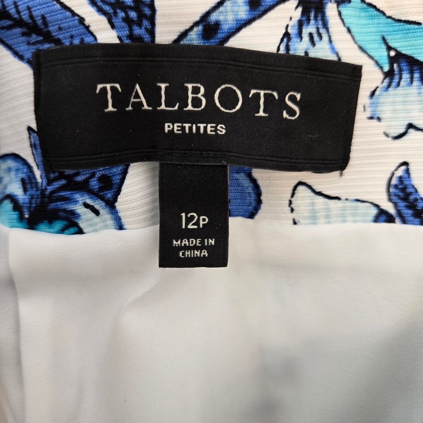 Talbots Petites Floral Pencil Skirt Size 12 Petite