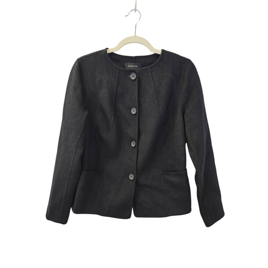 Talbots Wool Blend Seamed Detail Blazer Jacket Size 6