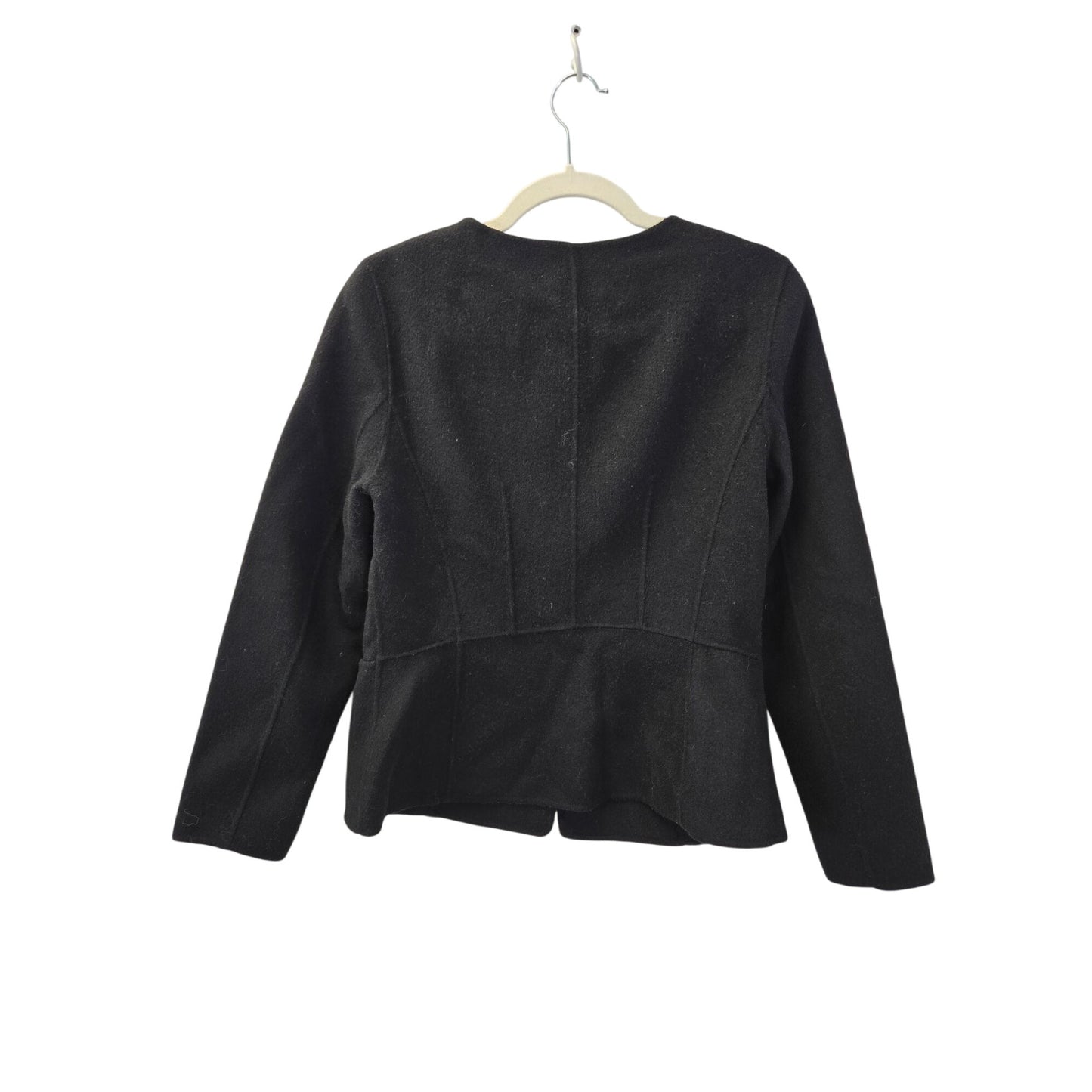 Talbots Wool Blend Seamed Detail Blazer Jacket Size 6