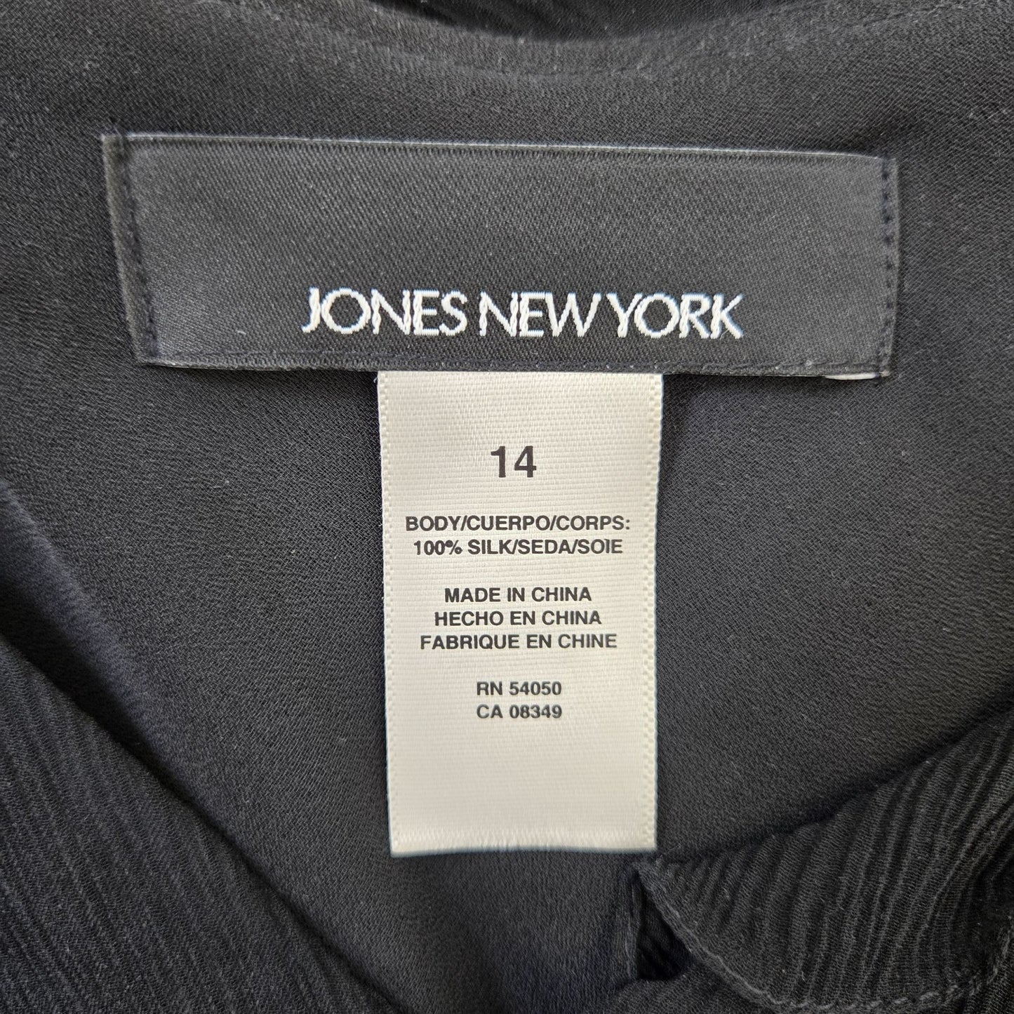 Jones New York 100% Silk Special Occasion Maxi Column Dress Size 14