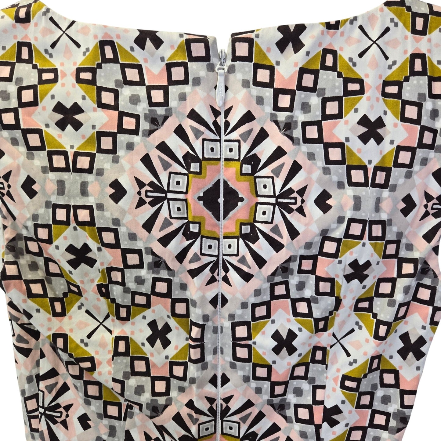 NWT French Connection Anemone Electric Mosaic Cotton Dress Size 0