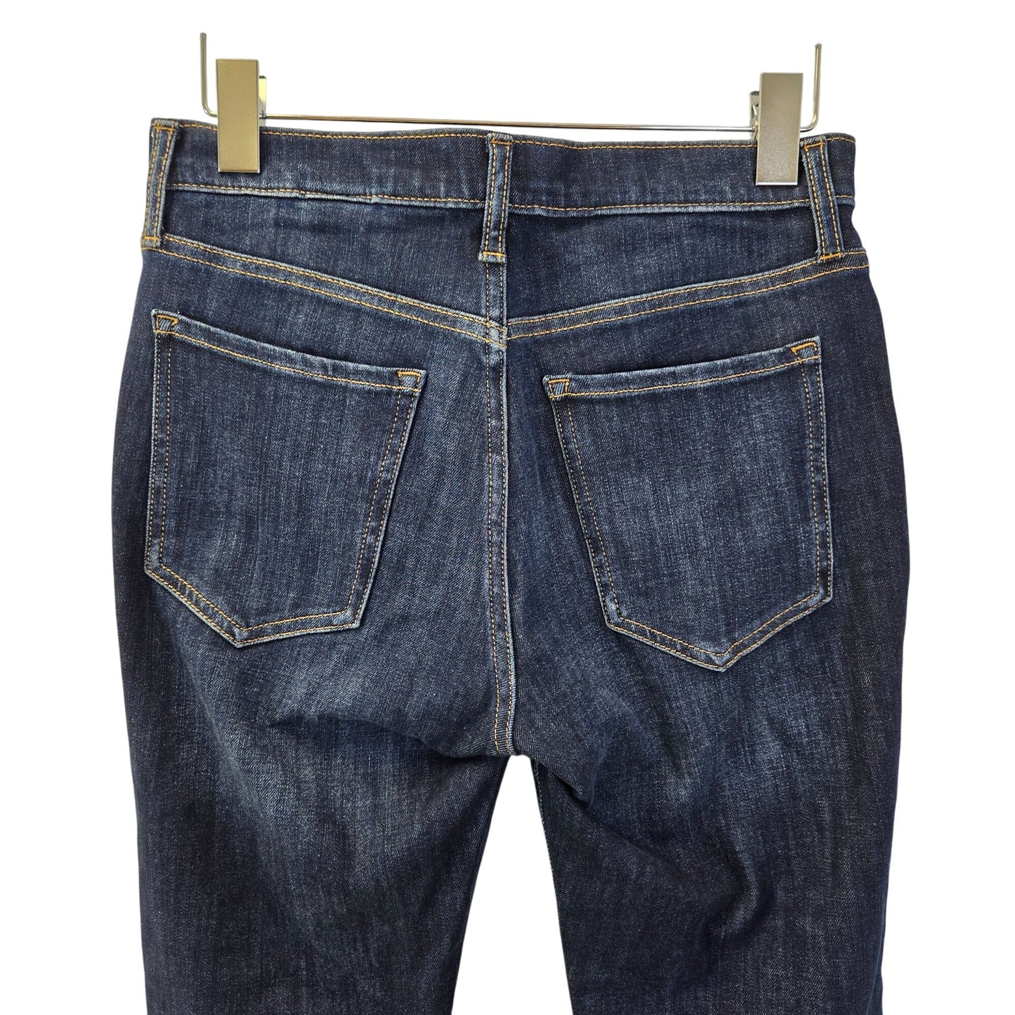 Banana Republic MR Skinny Haig Mid-Rise Raw Hem Jeans Size 27