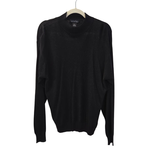 Anthology 100% Silk Mock Neck Sweater Size Large