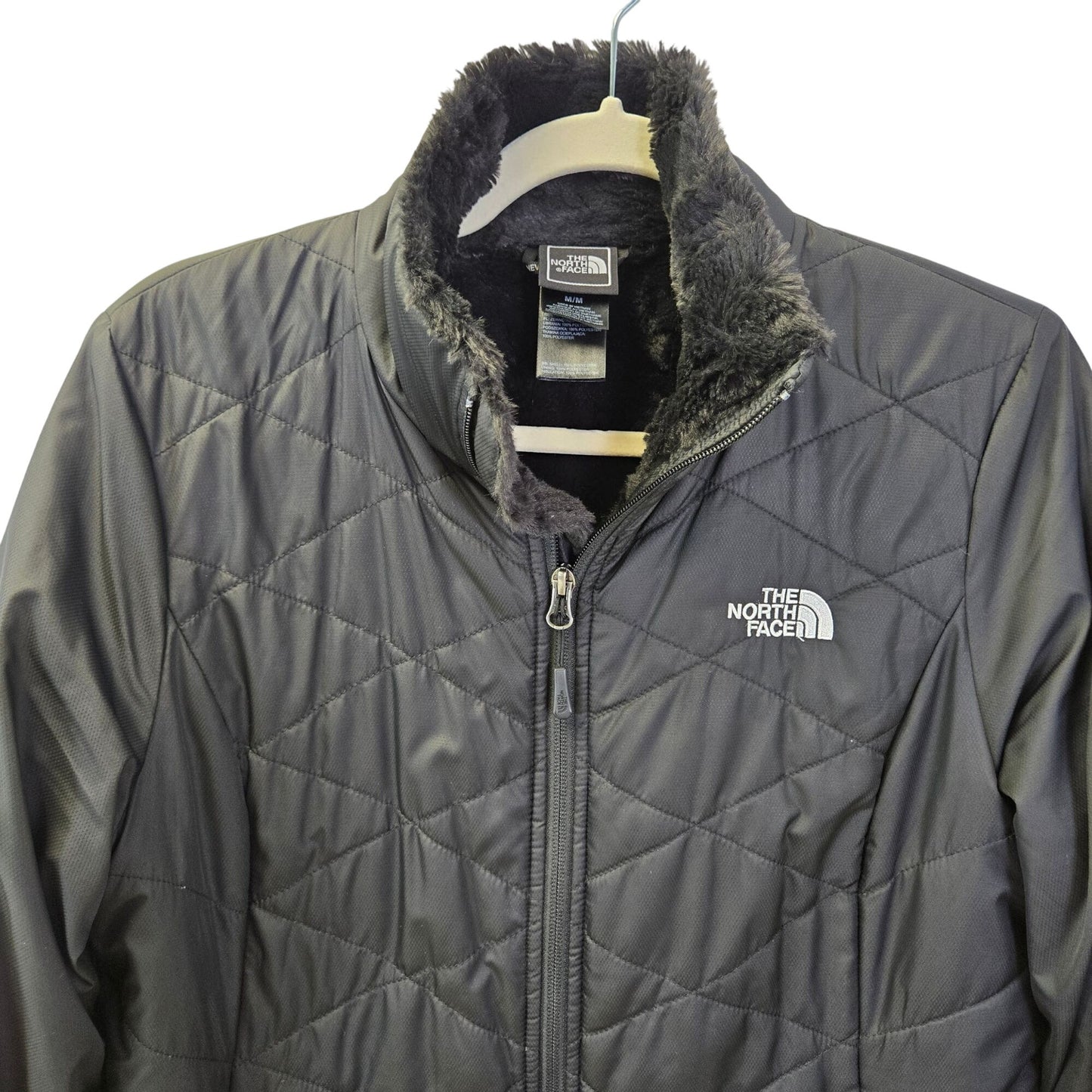 The North Face Quilted Furry Fleece Lined Jacket Size Medium