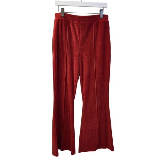 Aerie Groove-On High Rise Corduroy Seamed Flare Pants Size Large