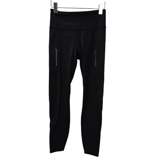 Athleta Rainier Activewear Zip Pocket Crop Tights Leggings Size XS
