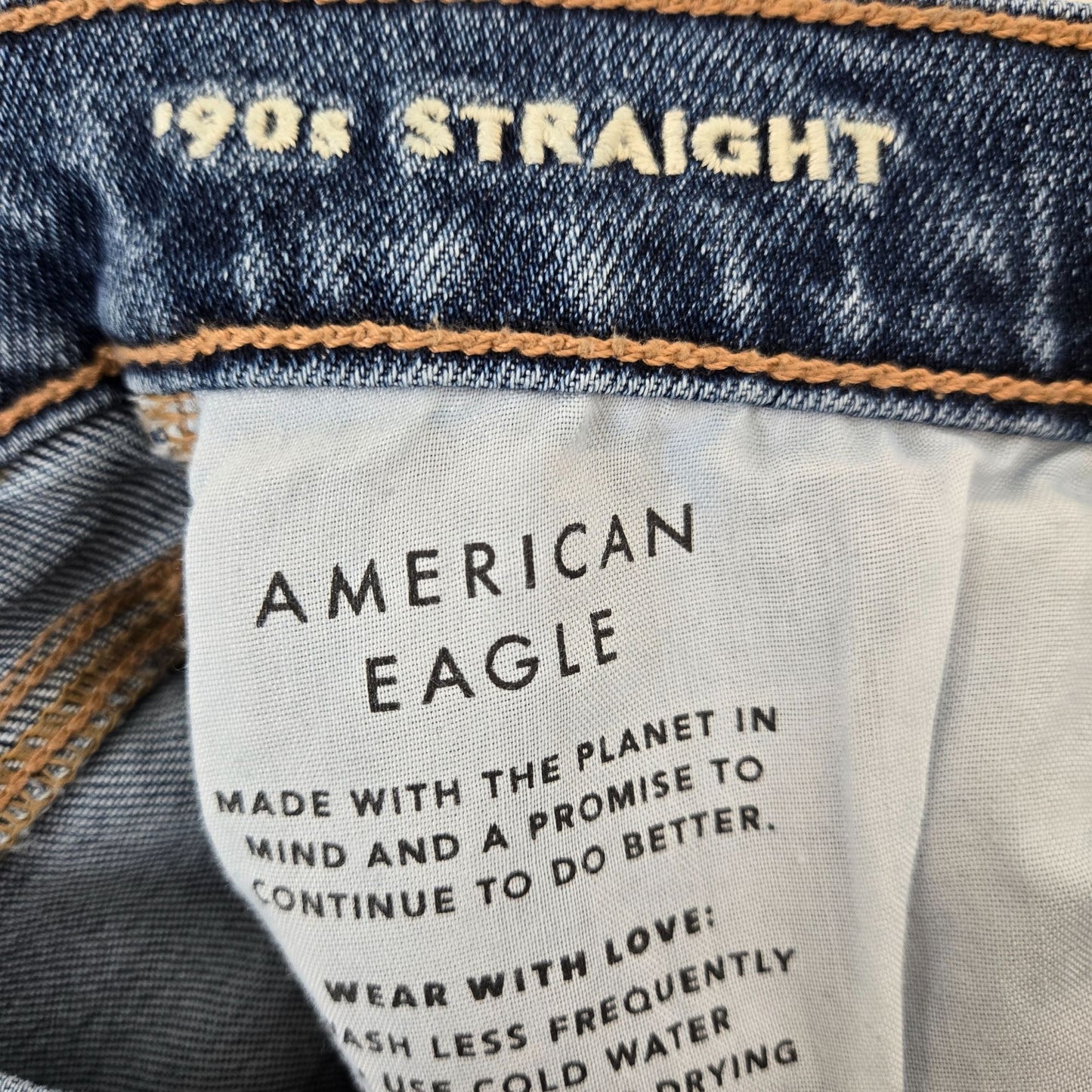 American Eagle 90's Straight Leg Jeans Size 2 Short