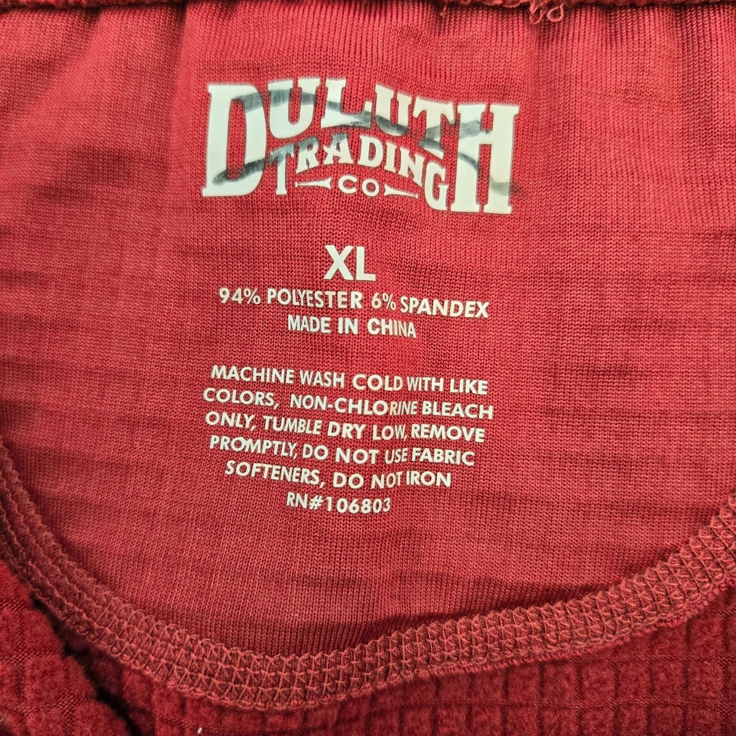 Duluth Trading Company Thermal Base Layer Jogger Pants Size XL