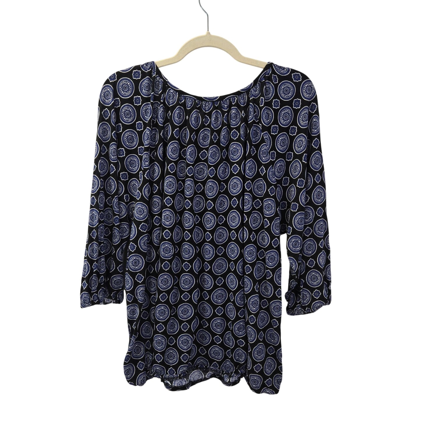Michael Michael Kors Graphic Print 3/4 Sleeve Blouse Size 2X