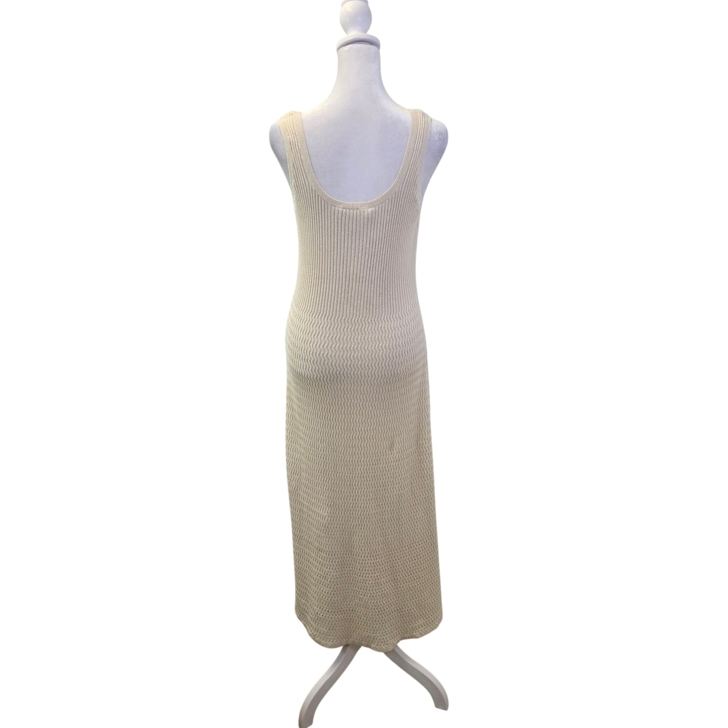 NWT Everlane Crochet Knit Tank Dress in Birch Size Medium
