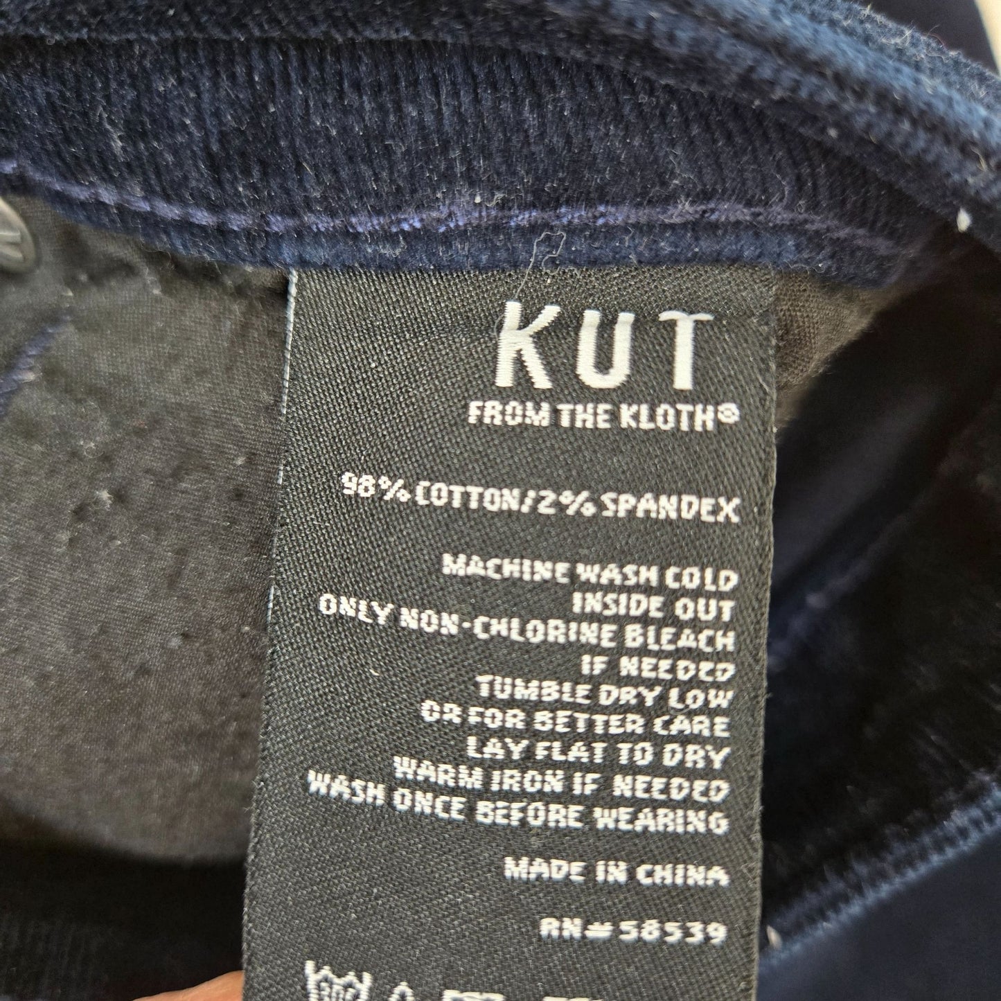 Kut from the Kloth Micro-Corduroy Bootcut Pants Size 8