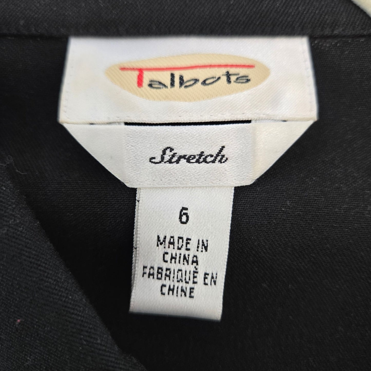 Talbots Viscose Blend Hidden Button Closure Blazer Jacket Size 6