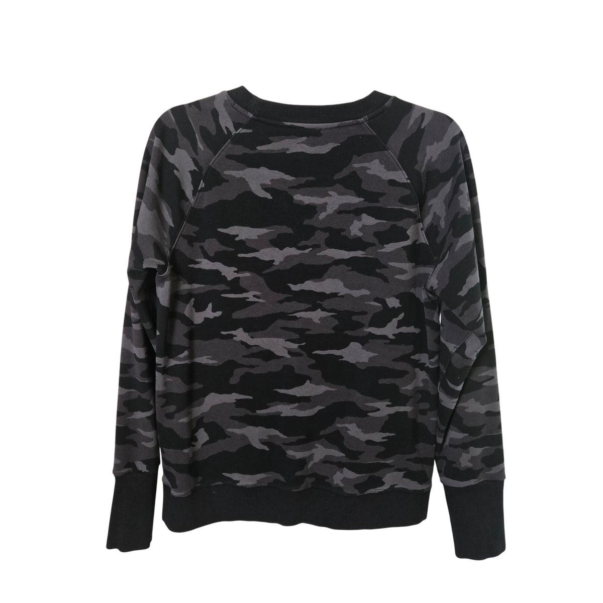 Athleta Triumph Camo Crewneck Sweatshirt with Zip Pockets Size Medium