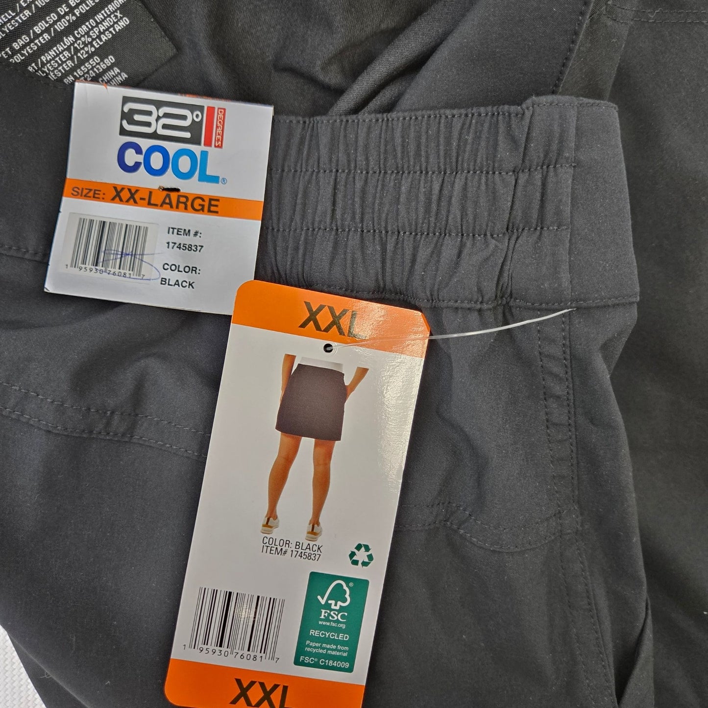 NWT 32 Degrees Cool Activewear Skorts Size XXL