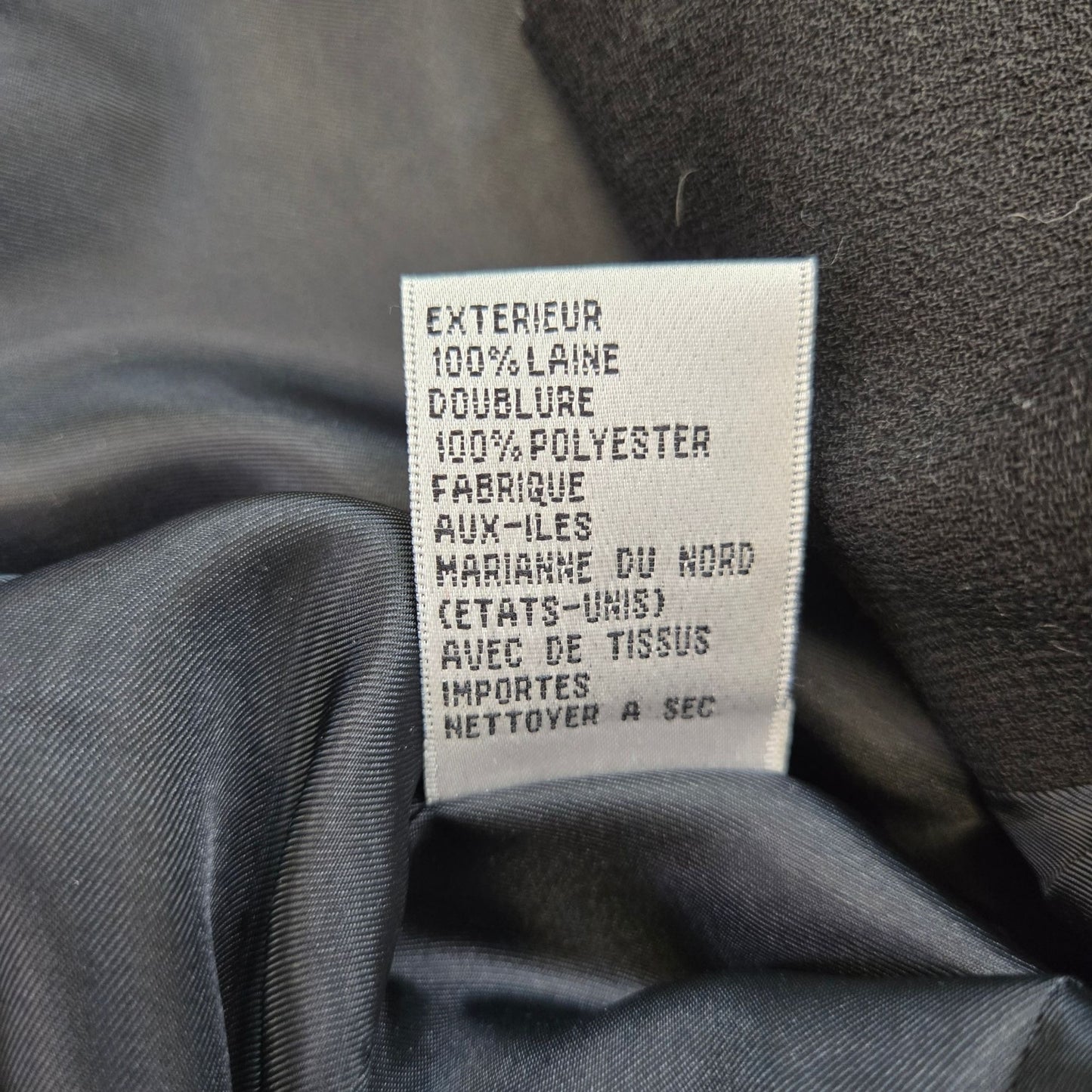 Talbots 100% Wool Three Button Black Blazer Jacket Size 10