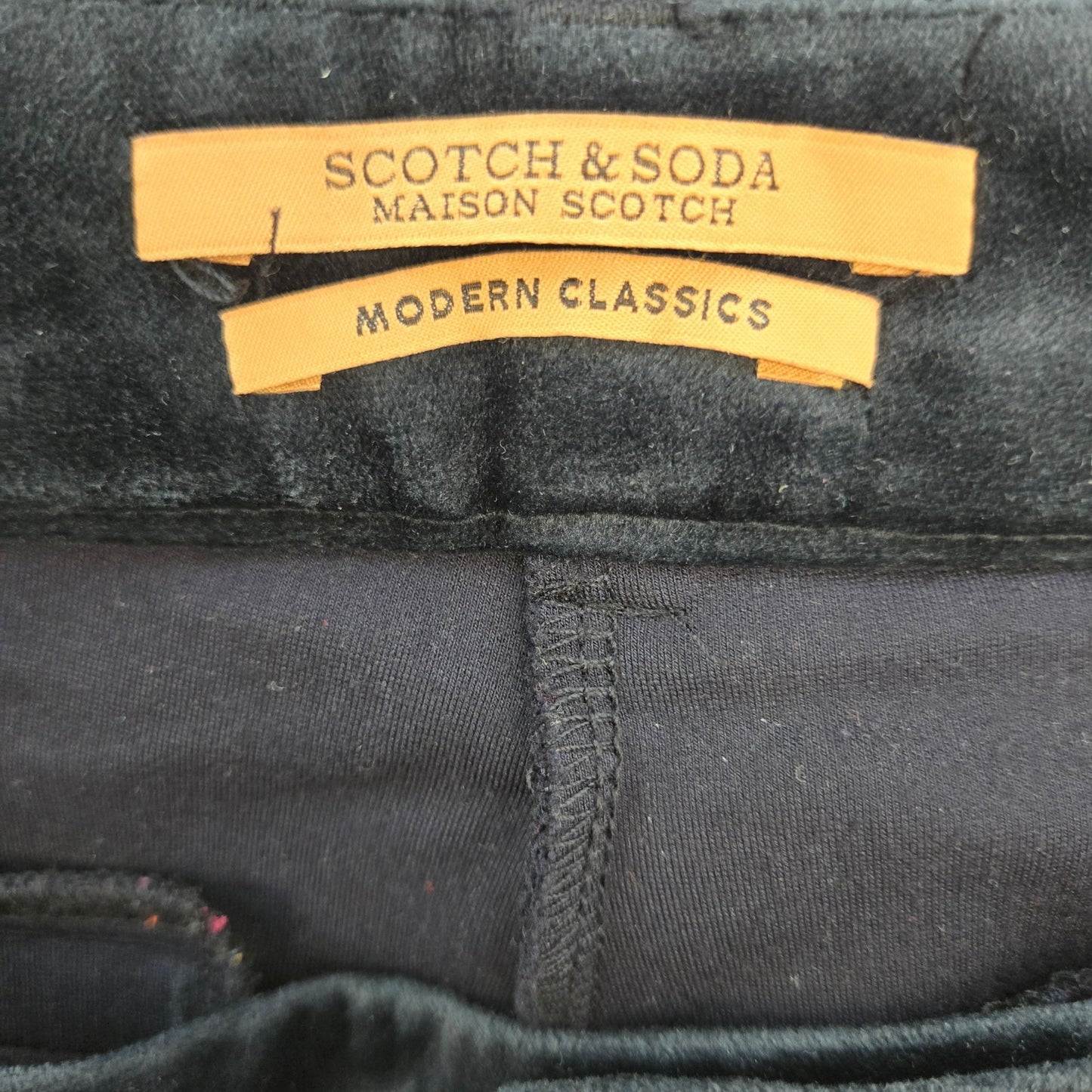 Scotch & Soda Modern Classics Velvet Trim Slim Pants Size XS