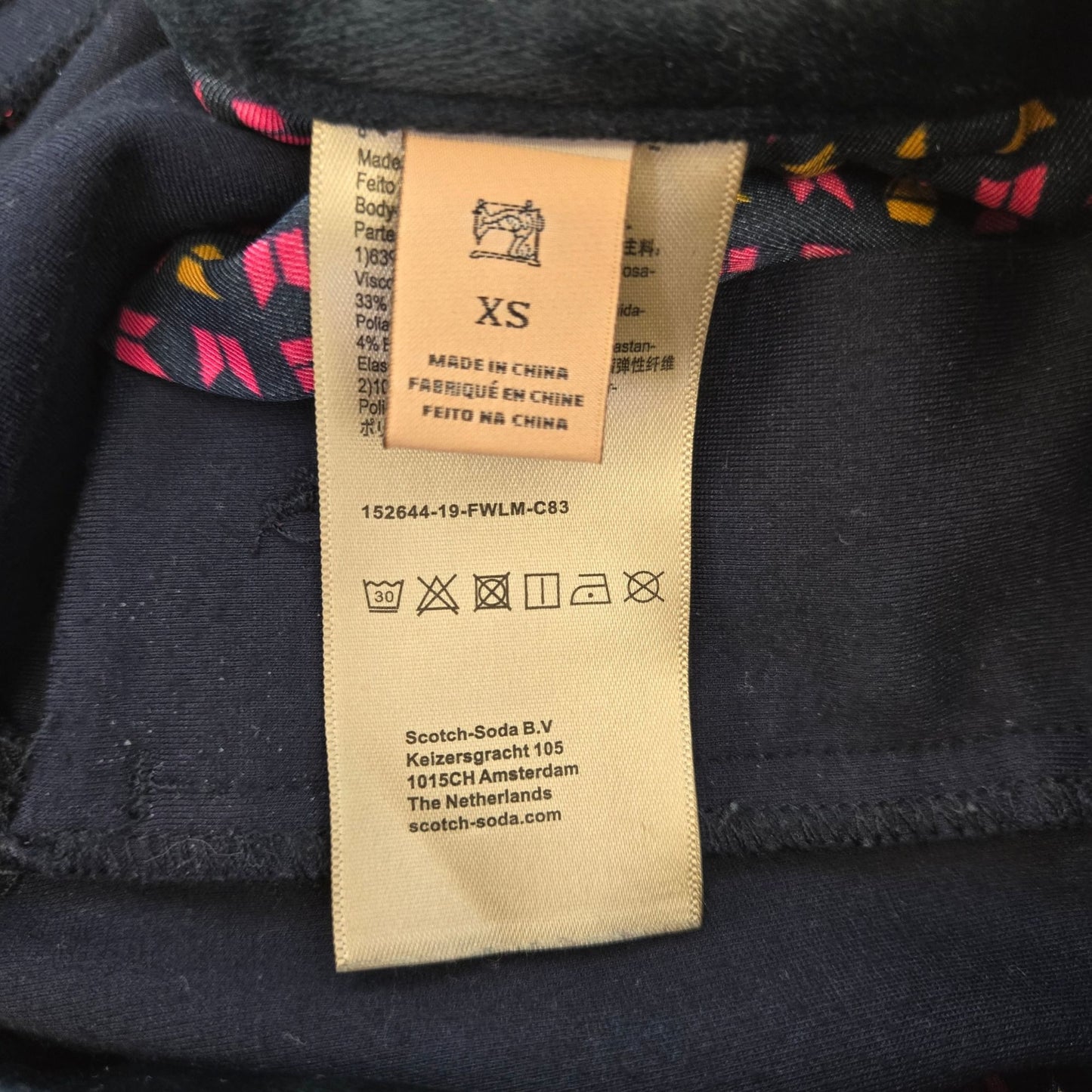 Scotch & Soda Modern Classics Velvet Trim Slim Pants Size XS