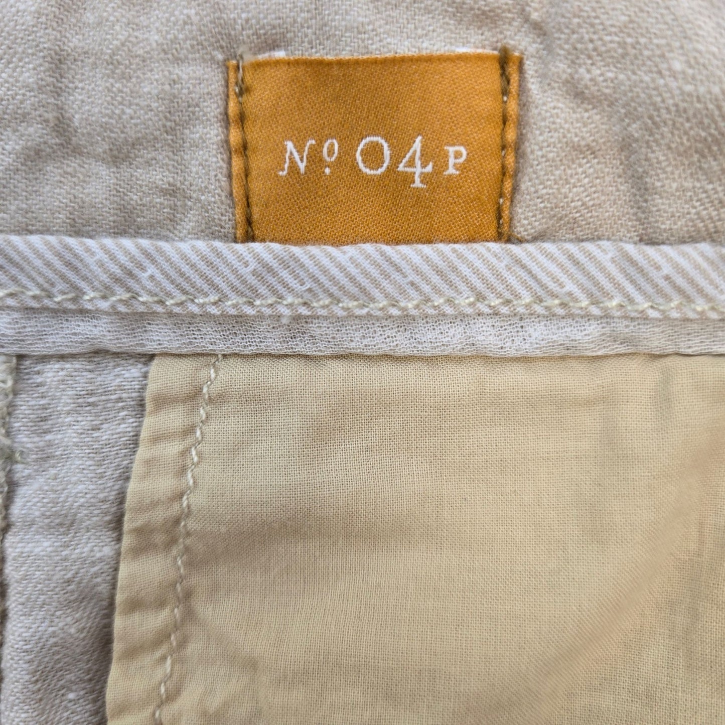 Anthro Pilcro and the Letterpress Linen Blend Wide Leg Pants Size 4 Petite