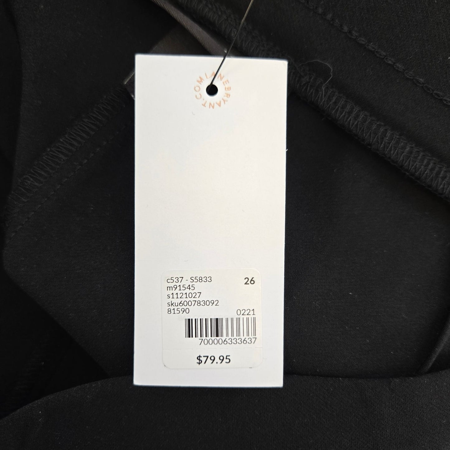 NWT Lane Bryant On-the-Go Straight Leg Mid-Rise Pants Size 26