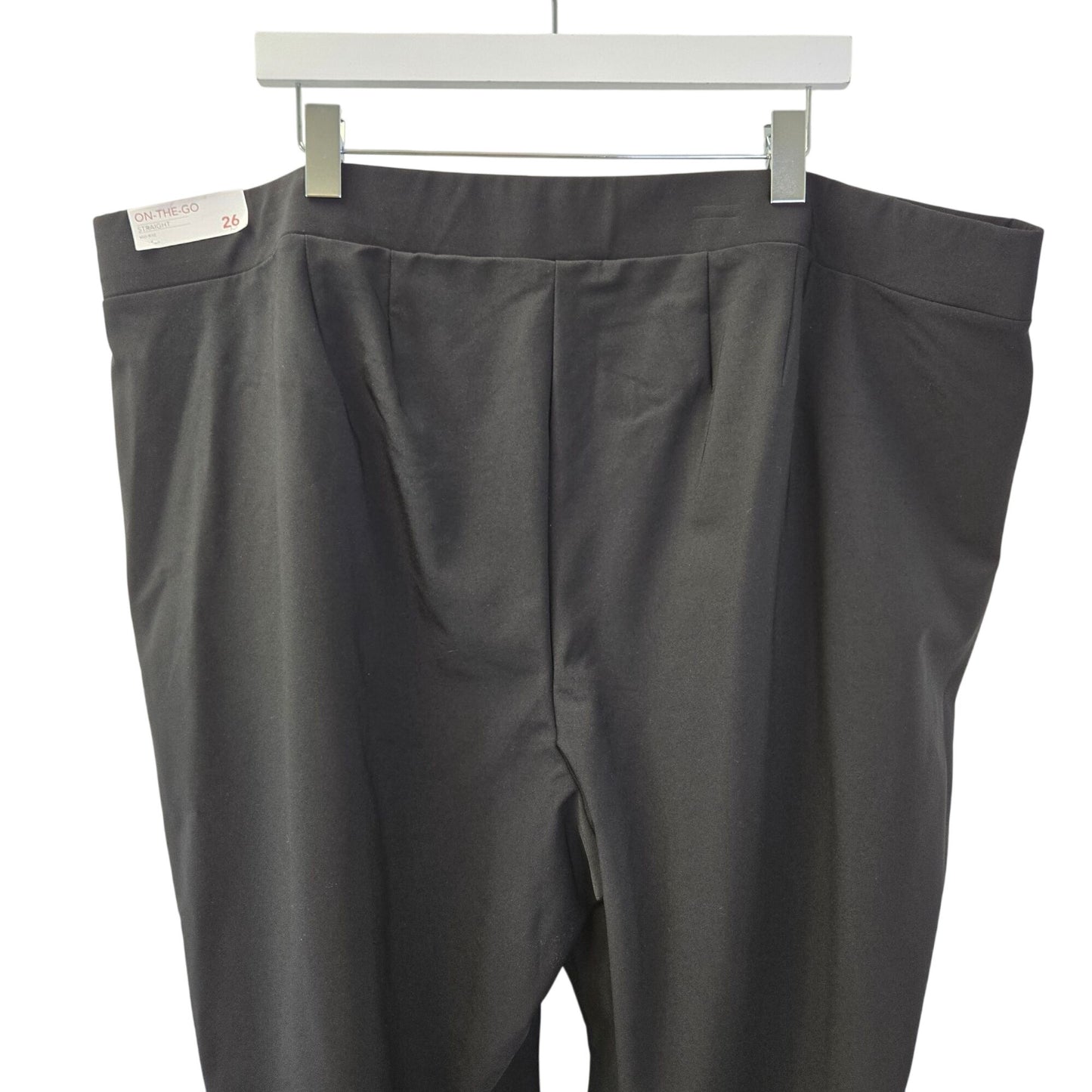 NWT Lane Bryant On-the-Go Straight Leg Mid-Rise Pants Size 26