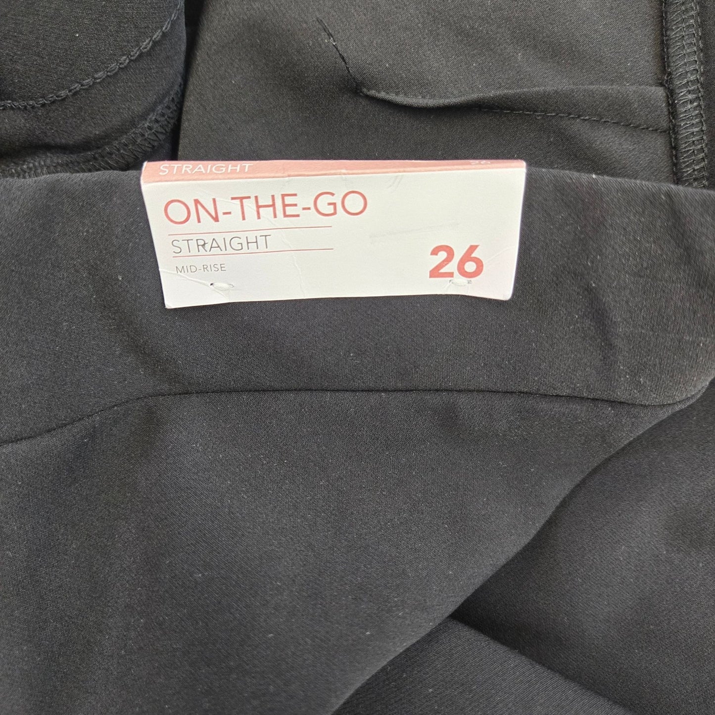 NWT Lane Bryant On-the-Go Straight Leg Mid-Rise Pants Size 26