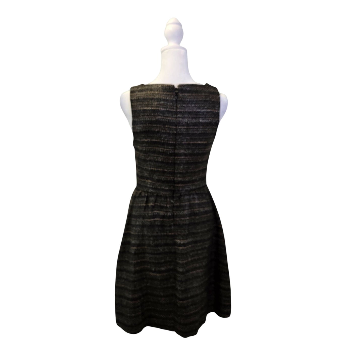 Anthropologie Moulinette Soeurs Fit & Flare Sleeveless Metallic Mini Dress Size 0