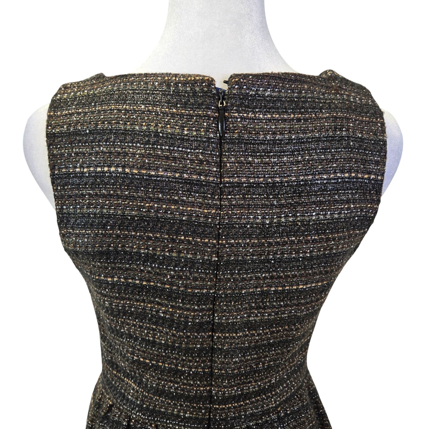 Anthropologie Moulinette Soeurs Fit & Flare Sleeveless Metallic Mini Dress Size 0