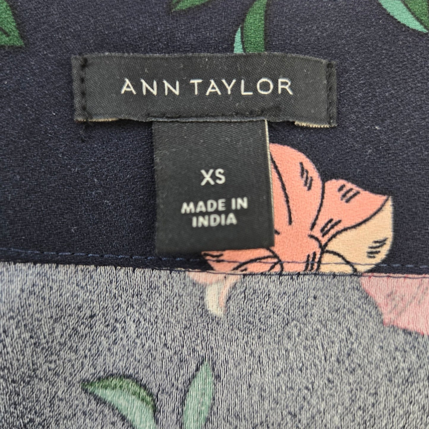 Ann Taylor Floral Flutter Sleeve Kimono Sleeve Wrap Top Size XS