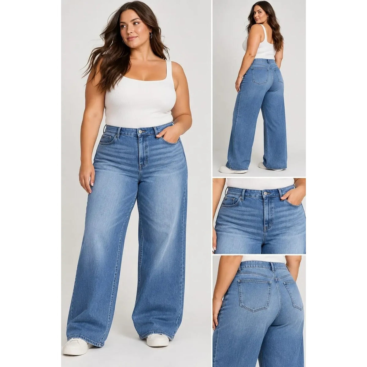 NWT Torrid Bombshell Wide Leg Ankle Crop Super Soft Jeans in Aires Size 28