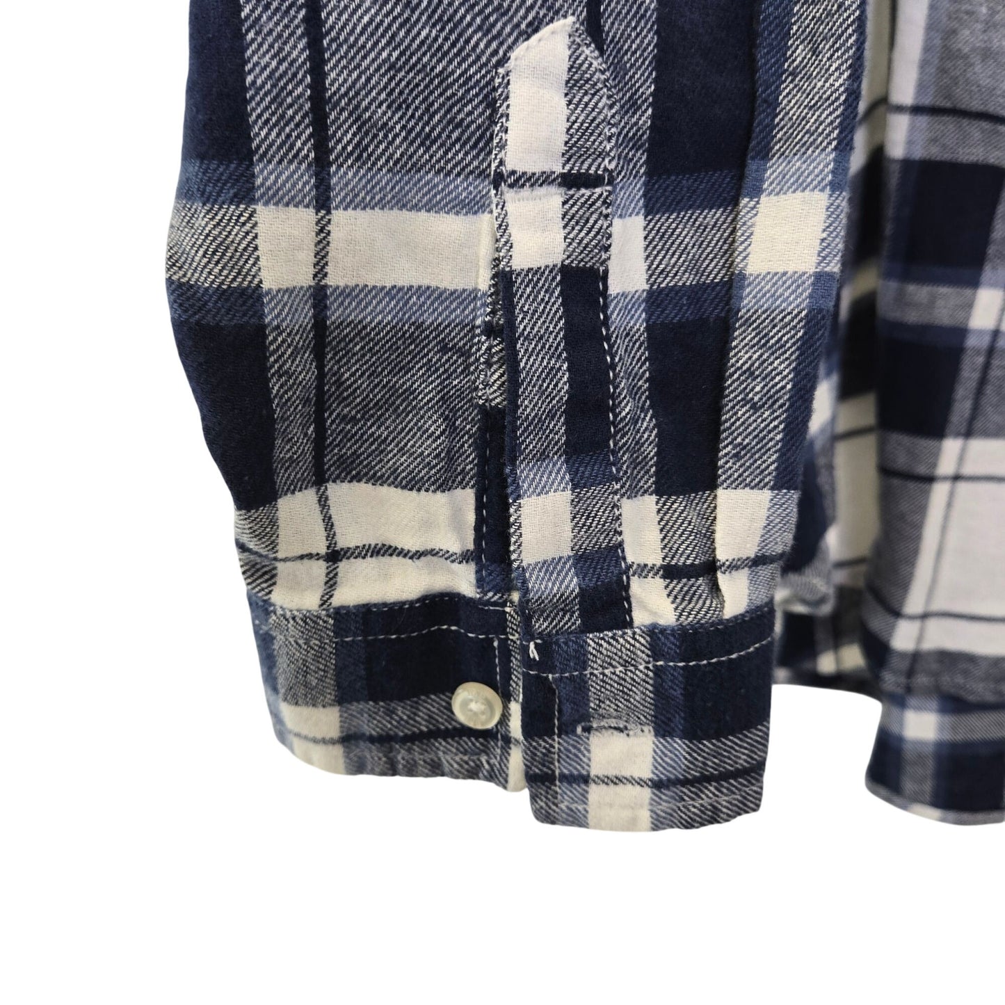 NWT Gap Plaid Boyfriend Flannel Button Down Shirt Size XXL