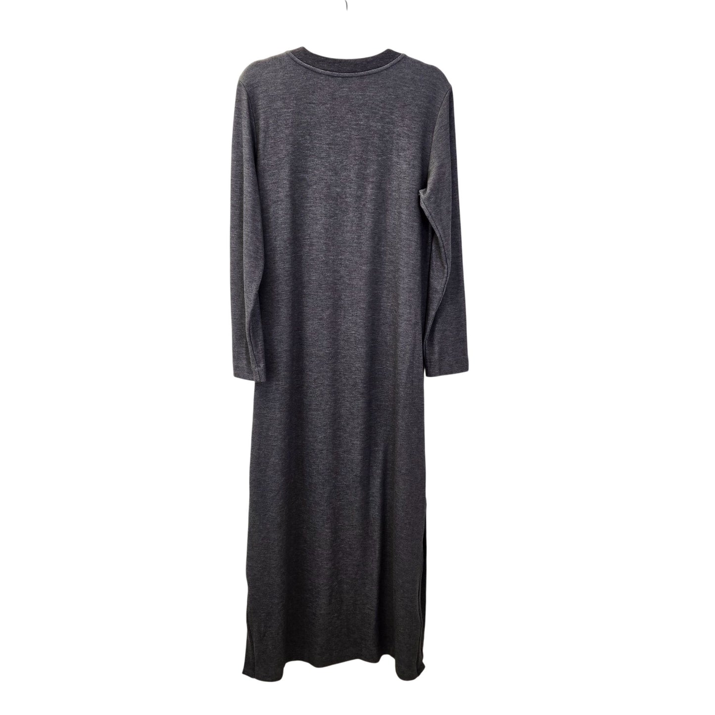 Natori V-Neck Sweatshirt Maxi Sleepwear Dress Size Large