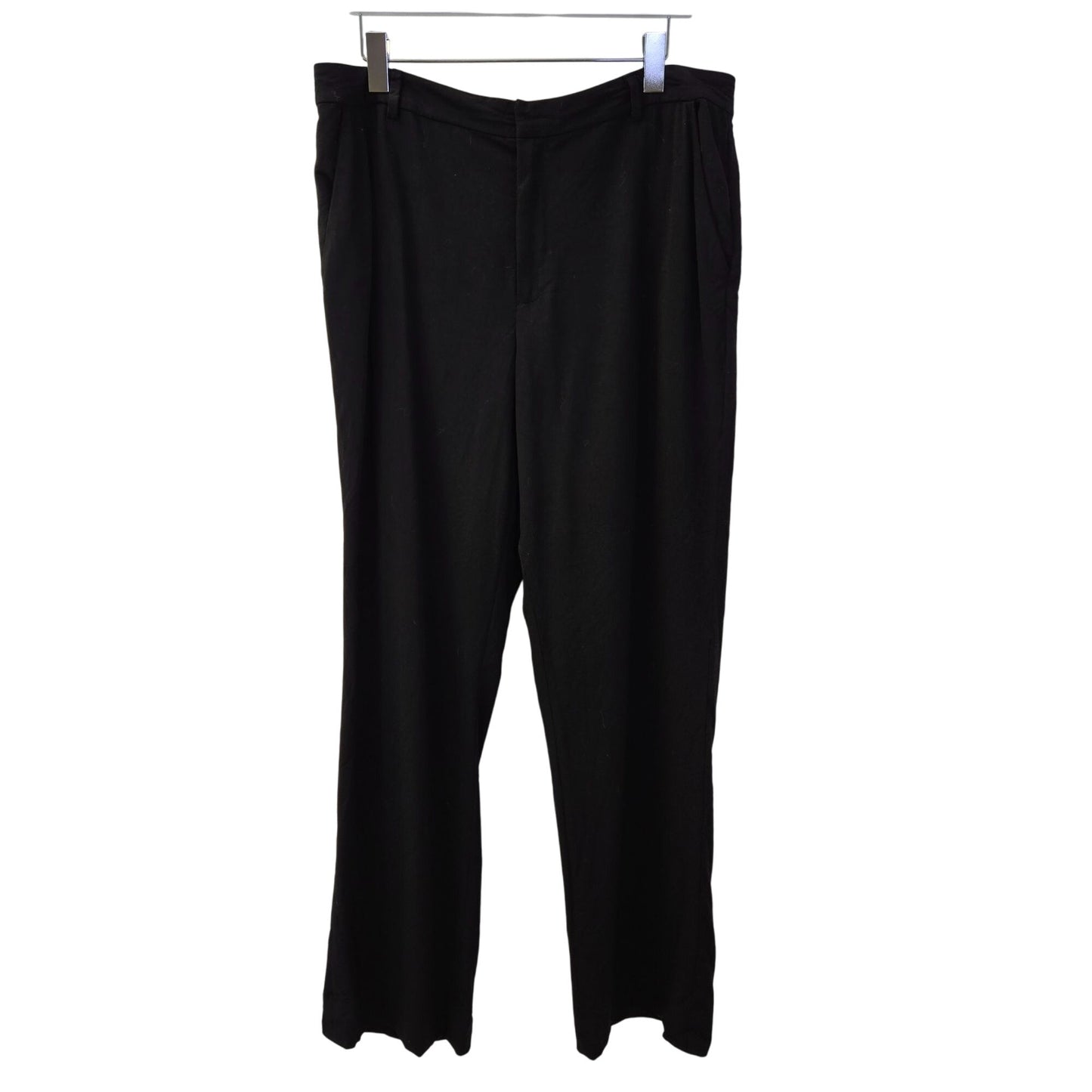 Lauren Ralph Lauren Wool Blend Wide Leg Trouser Pants Size 14