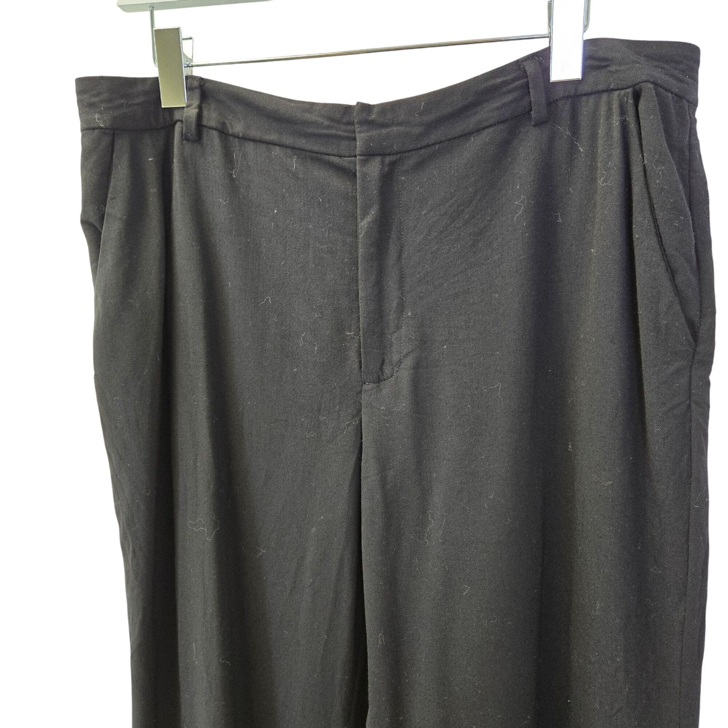 Lauren Ralph Lauren Wool Blend Wide Leg Trouser Pants Size 14