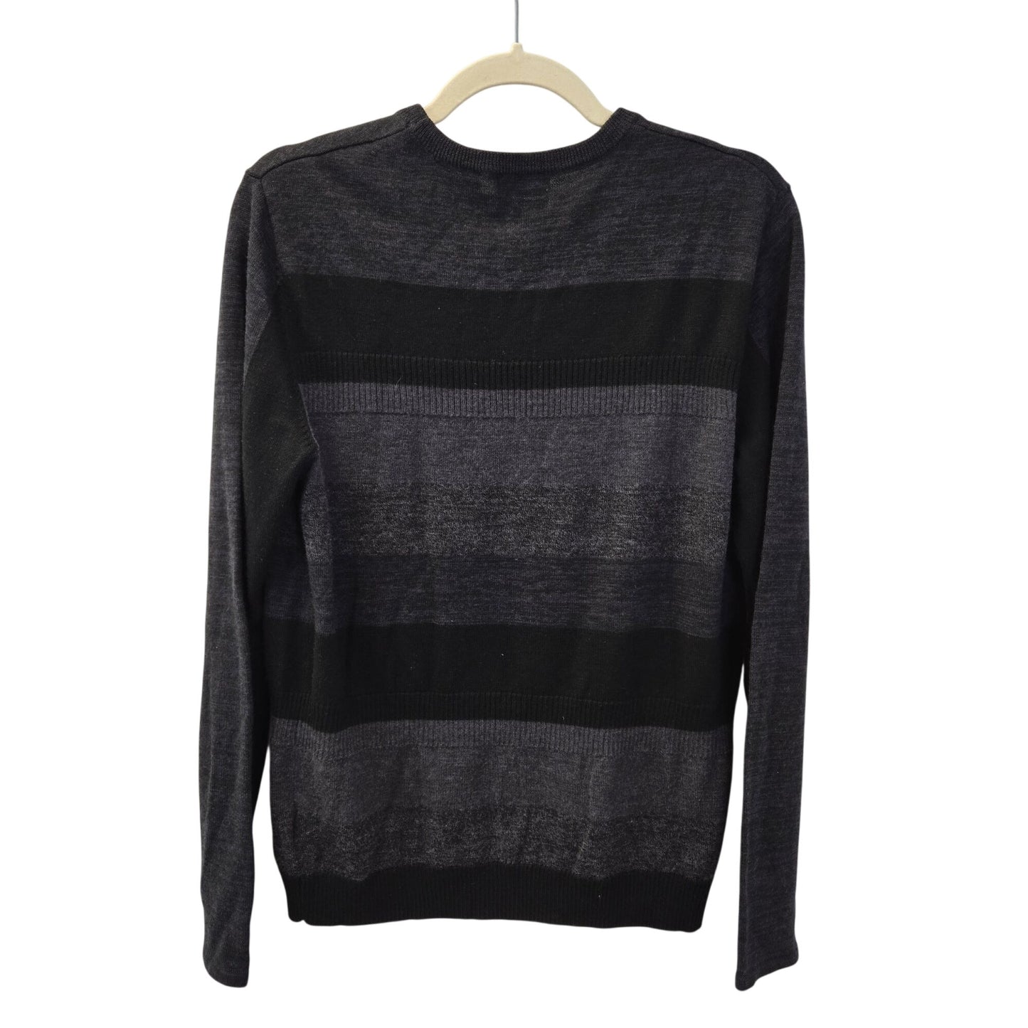 Calvin Klein Wool Blend Striped Crewneck Sweater Size Medium