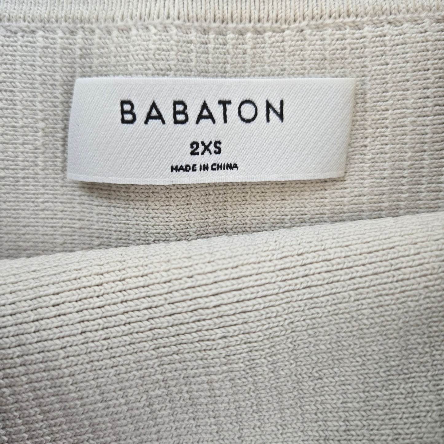 Babaton Ribbed Crop Top Size 2XS