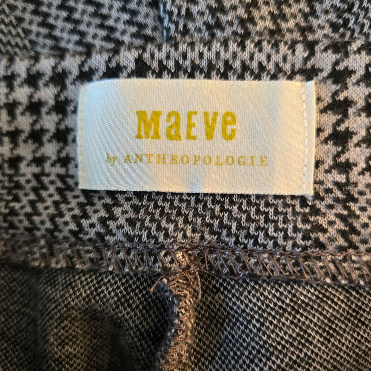 Anthropologie Maeve Pleated Plaid Wide Leg Trouser Pants Size 2