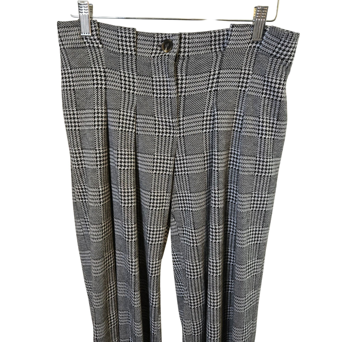 Anthropologie Maeve Pleated Plaid Wide Leg Trouser Pants Size 2