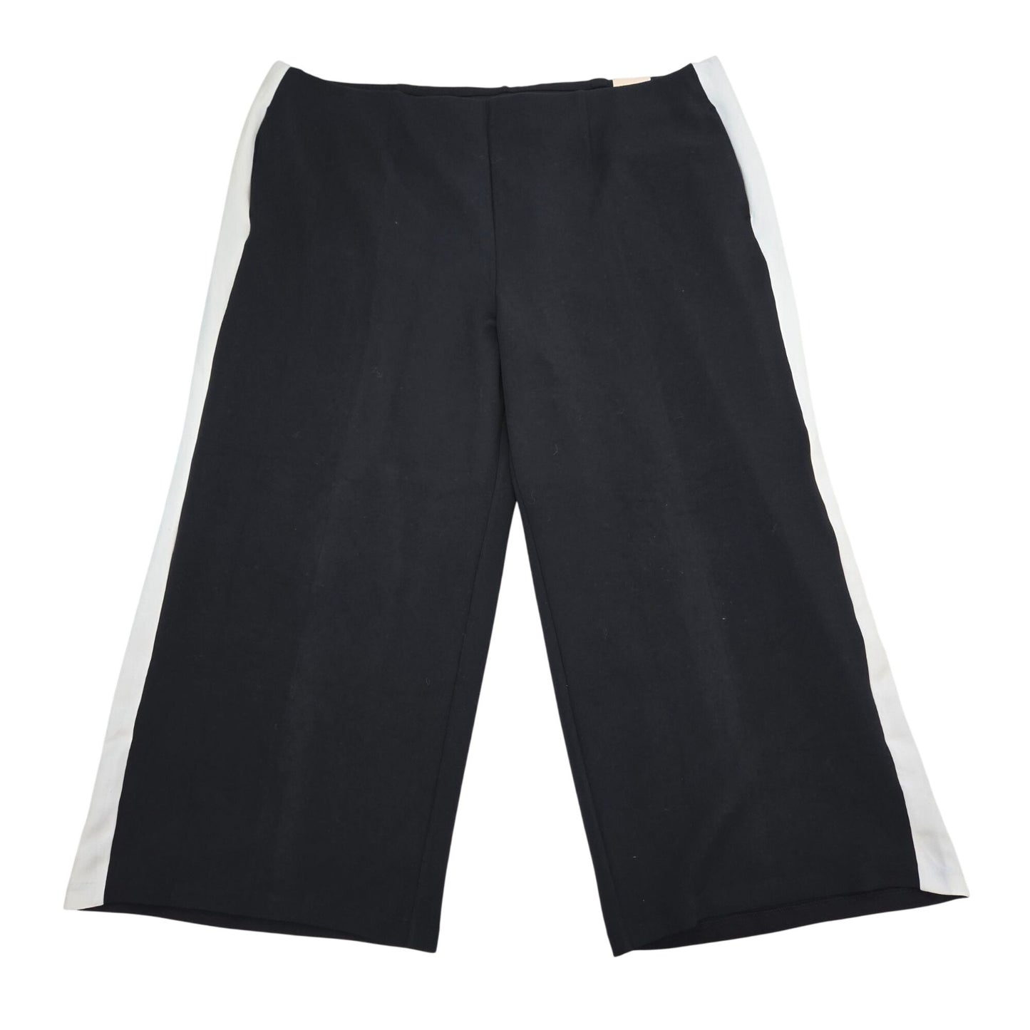 NWT Lane Bryant Wide Leg High-Rise Racing Stripe Pants Size 28 Short