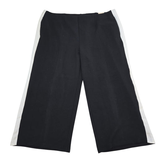 NWT Lane Bryant Wide Leg High-Rise Racing Stripe Pants Size 28 Short