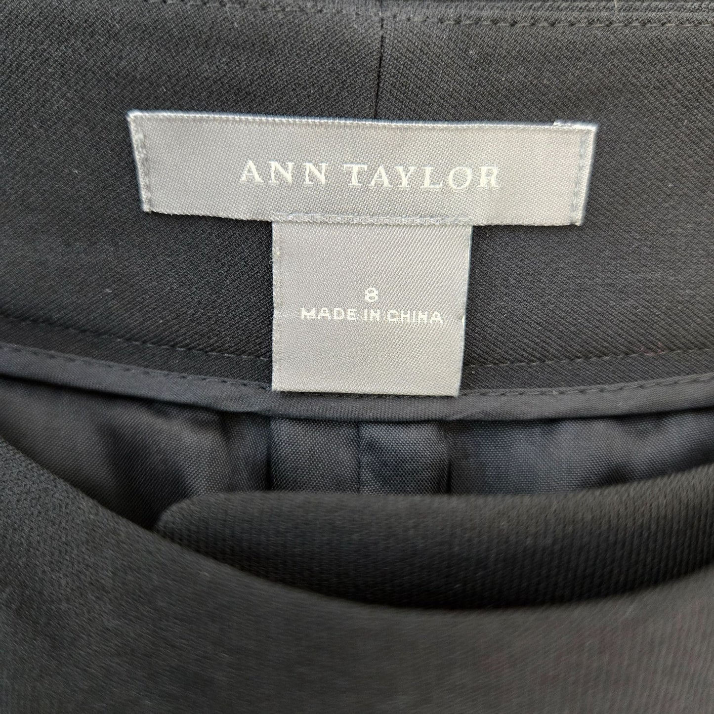 Ann Taylor Wide Leg Trouser Ankle Pants Size 8
