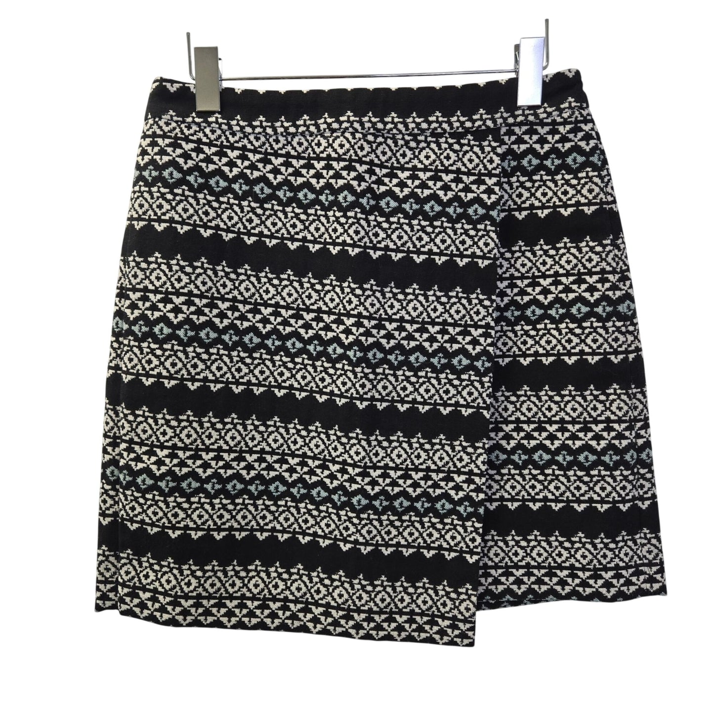 Loft Outlet Aztec Print Faux Wrap Mini Skirt Size 4