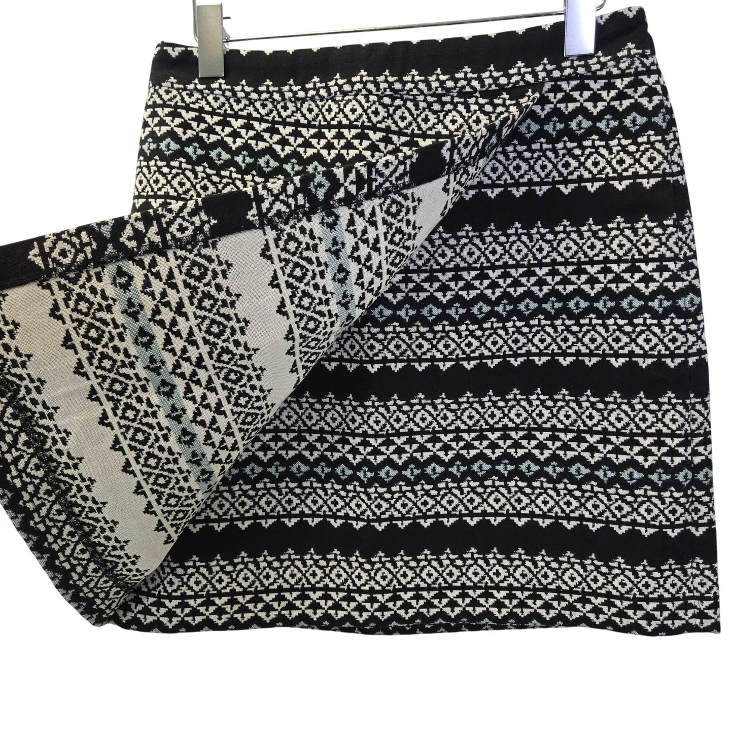 Loft Outlet Aztec Print Faux Wrap Mini Skirt Size 4