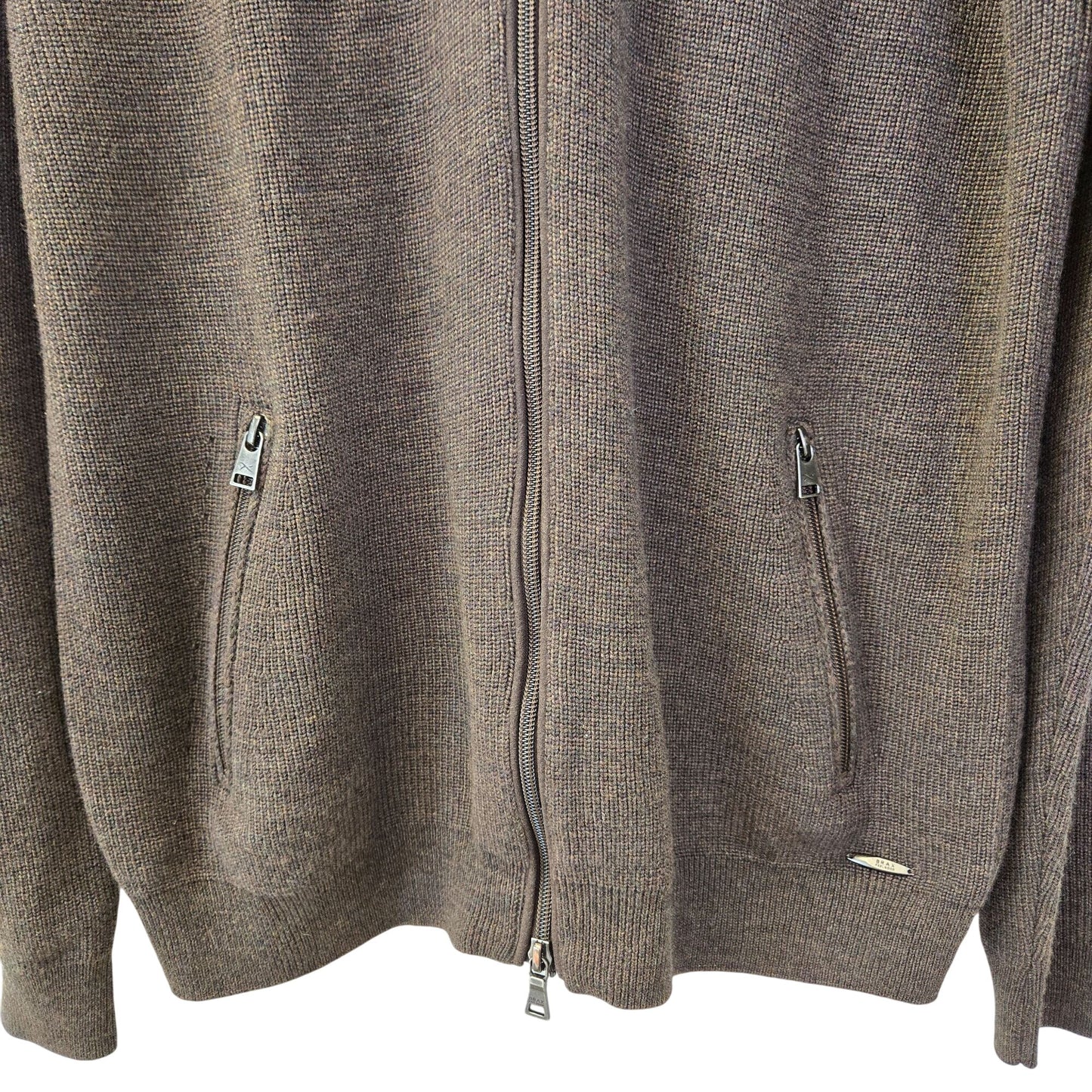 Brax Juris Wool Blend Full Zip Cardigan Sweater Size Large